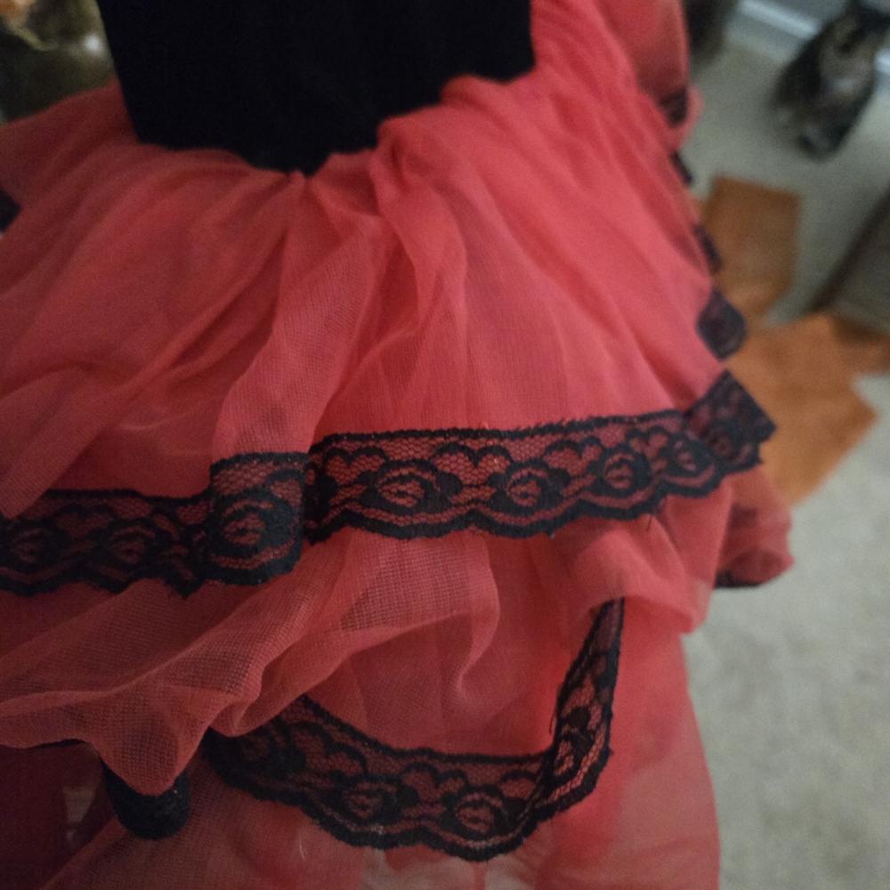 Revolution Black Sequin Bodice with Red Layered Tutu - Picture 6 of 10